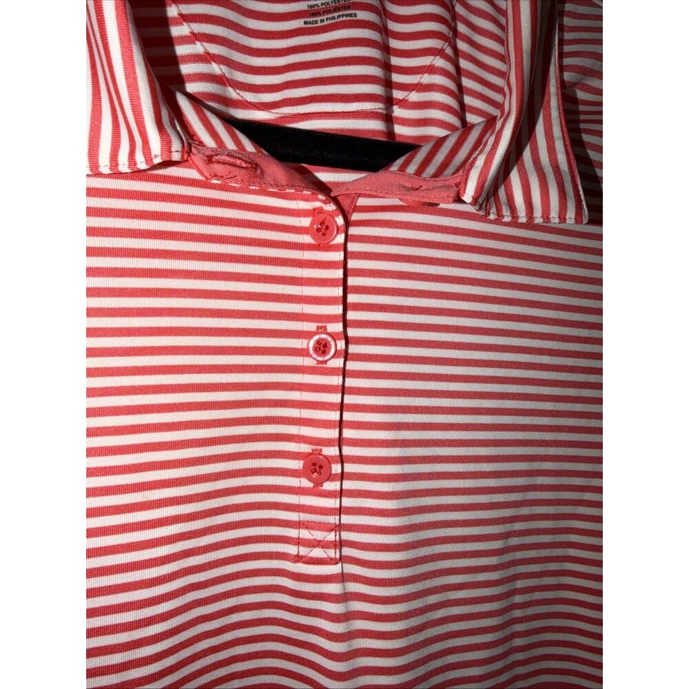 EP Pro Tour Tech Polyester Polo Golf Shirt Women Size XL Striped Performance - Picture 4 of 10